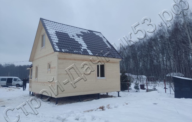 3 Каркасно-щитовой дом   Д-59, 6х6м, 69,8  М², Московская область, Раменский район, деревня  Малышево. (13)